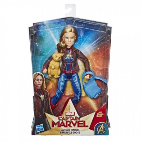 Capitana Marvel Muñeca Carol y Goose Deluxe-MundodelJugete-Niños