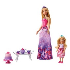 Barbie Villa Caramelo Princesa Chelsea Juego de Té-MundodelJugete-Niñas