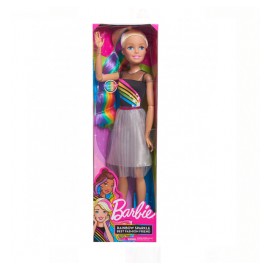 Barbie mi gran amiga peinados arcoiris 71cm-MundodelJugete-Niñas