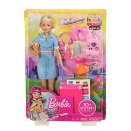 BARBIE EXPLORA Y DESCUBRE BARBIE VIAJERA-MundodelJugete-Niñas