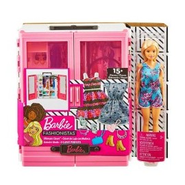 barbie closet de lujo con muñeca-MundodelJugete-Niñas