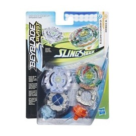 Beyblade Burst Turbo Slingshock Paquete Doble-MundodelJugete-Niños