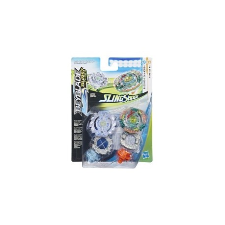 Beyblade Burst Turbo Slingshock Paquete Doble-MundodelJugete-Niños