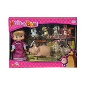 Masha and Bear Action Figura Set Masha y Sus Amigos-MundodelJugete-Niñas