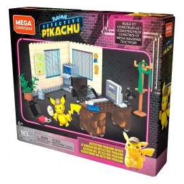 Pokémon Pikachu Detective Playset Pequeño -Mega Construx-MundodelJugete-Niños