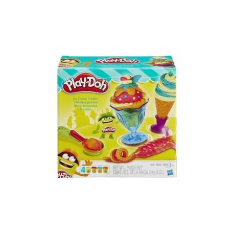 Play Doh Ice Cream Sundae Paquete 3 piezas-MundodelJugete-Preescolar