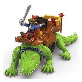 Imaginext Cocodrilo y Pirata Garfio-MundodelJugete-Preescolar