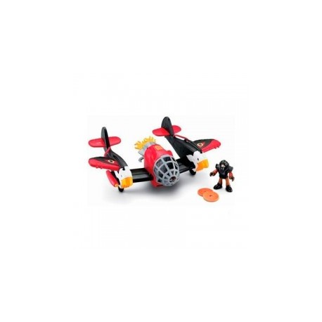 F-P Imaginext Super Aviones de Carreras Rojo-MundodelJugete-Preescolar