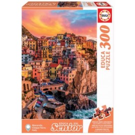 ROMPECABEZAS MANAROLA, CINQUE TERRE, ITALIA 300 PZAS-MundodelJugete-Juegos Didácticos