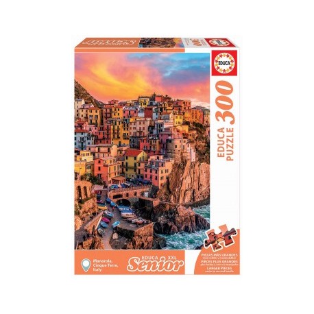 ROMPECABEZAS MANAROLA, CINQUE TERRE, ITALIA 300 PZAS-MundodelJugete-Juegos Didácticos