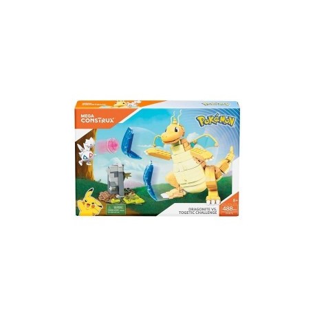 Mega Construx Pokemon Figuras Dragonite vs. Togetic Challenge-MundodelJugete-Construcción