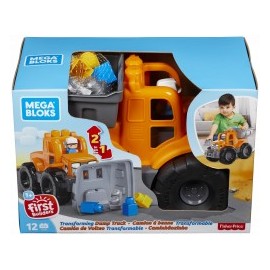 Mega Bloks Camión de Volteo Transformable-MundodelJugete-Construcción