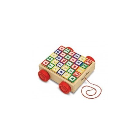 Carrito ABC / 123 Madera-MundodelJugete-Juegos Didácticos