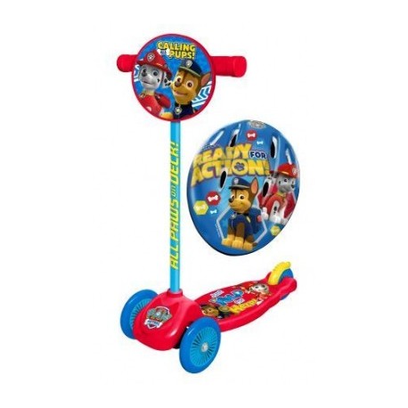 Scooter  Paw Patrol Micro Con Casco-MundodelJugete-Sobre Ruedas