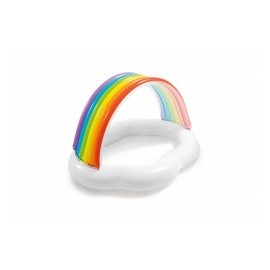 Alberca Inflable para Bebe Arcoiris Intex-MundodelJugete-Exterior