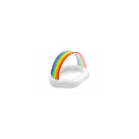 Alberca Inflable para Bebe Arcoiris Intex-MundodelJugete-Exterior