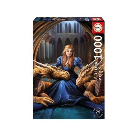 ROMPECABEZAS LEALTAD FEROZ, ANNE STOKES 1000PZAS-MundodelJugete-Juegos de Mesa