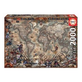 ROMPECABEZAS MAPA DE PIRATAS 2000PZAS-MundodelJugete-Juegos de Mesa