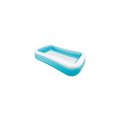 Piscina Inflable Rectangular Azul-MundodelJugete-Exterior