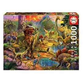 Rompecabezas 1000 Piezas Tierra de Dinosaurios-MundodelJugete-Juegos de Mesa